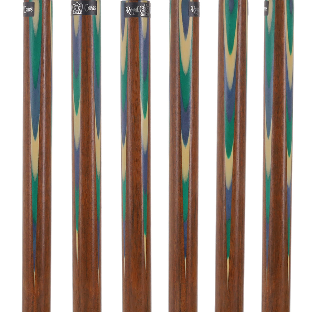 Green & Blue Inlaid Derby: Ovangkol Shaft Colorwood Inlay Buy Cheap Clearance