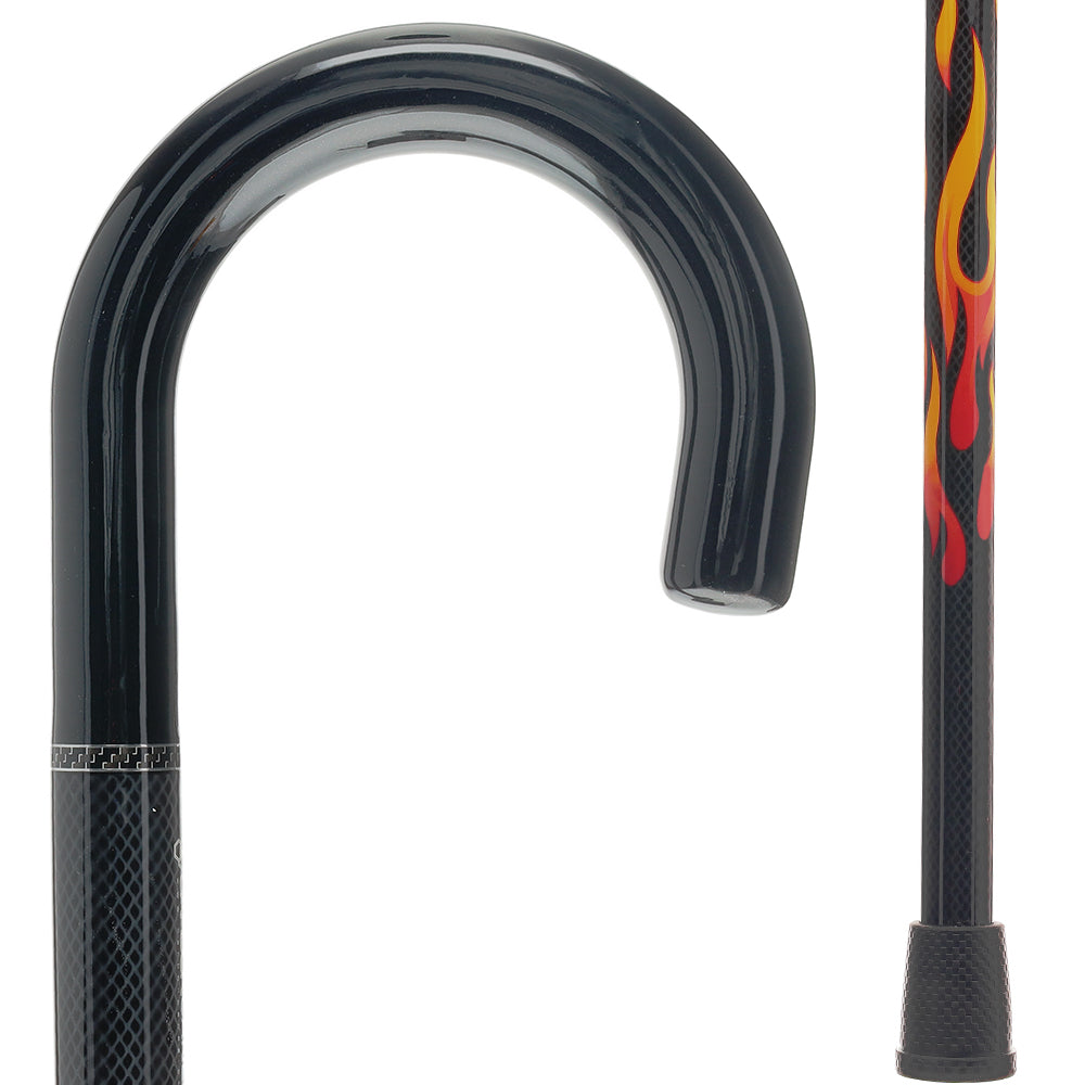 Exclusive Dr. House Flame Tourist Cane - Carbon Fiber Recommend Sale Online