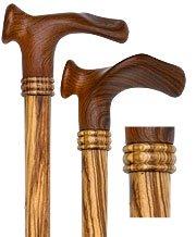 Contour Palm Grip Cane - Zebrano Wood, Ergonomic Comfort Buy Cheap Shop