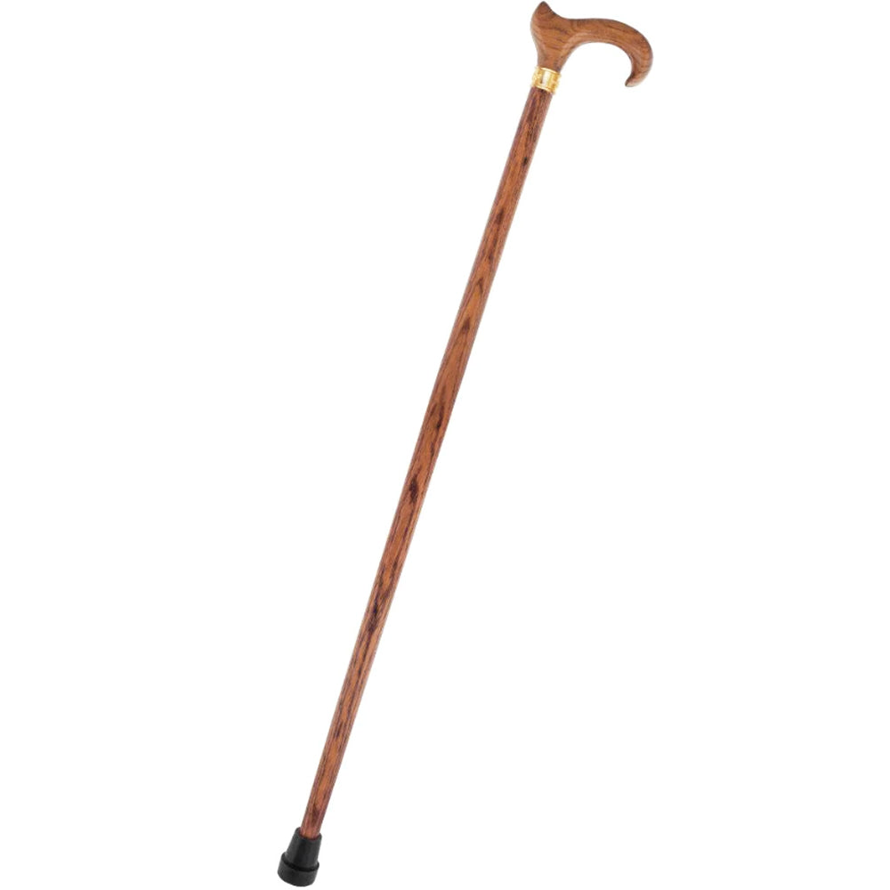 Genuine Oak Ergonomic Walking Cane with Embossed Collar Grey Outlet Store Online