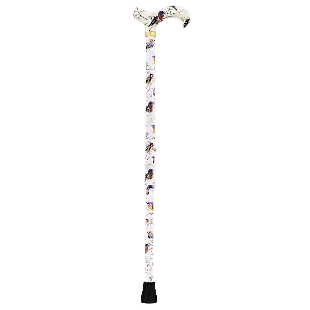 Watercolor Bird: Designer Derby Cane with Patterned Handle Cheap Official