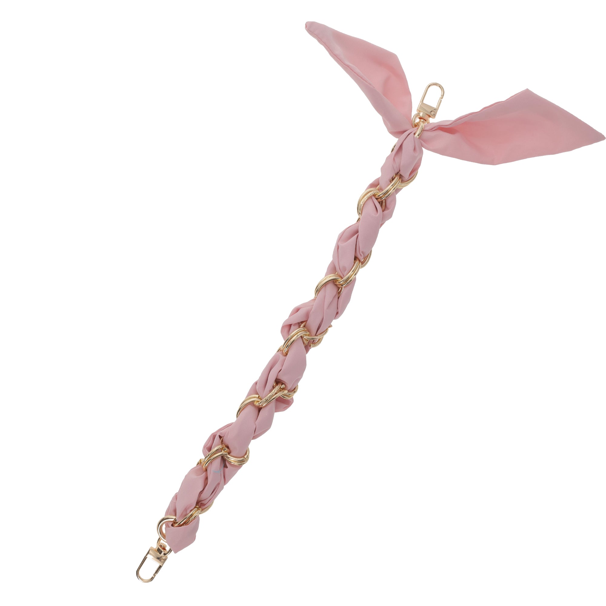 Gold Chain Wrist Strap - Luxury Pink Silk Satin scarf for 18mm-25mm canes Cheap Best Store To Get