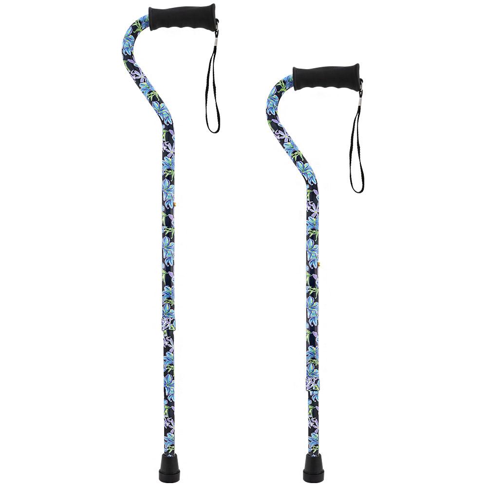 Designer Dark Blue Vivienne May: Comfort Grip Offset Cane Best Pices Sale Online