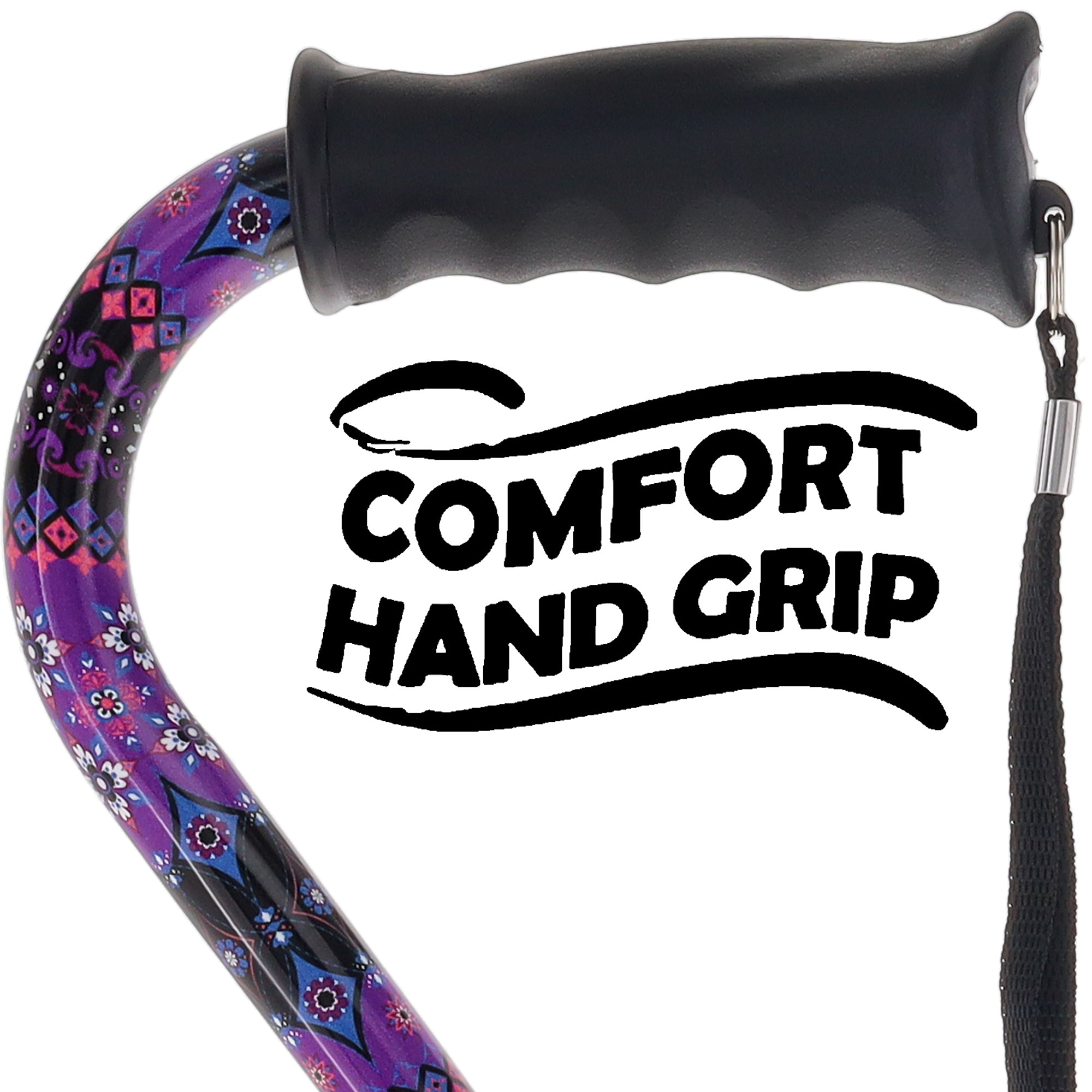 Designer Purple Cane: Comfort Grip & SafeTbase, Adjustable Pictures Online