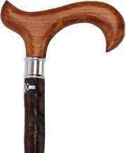 Genuine Blackthorn Wood Derby Walking Cane With Beech wood Handle and Silver Collar Buy Cheap Best Store To Get