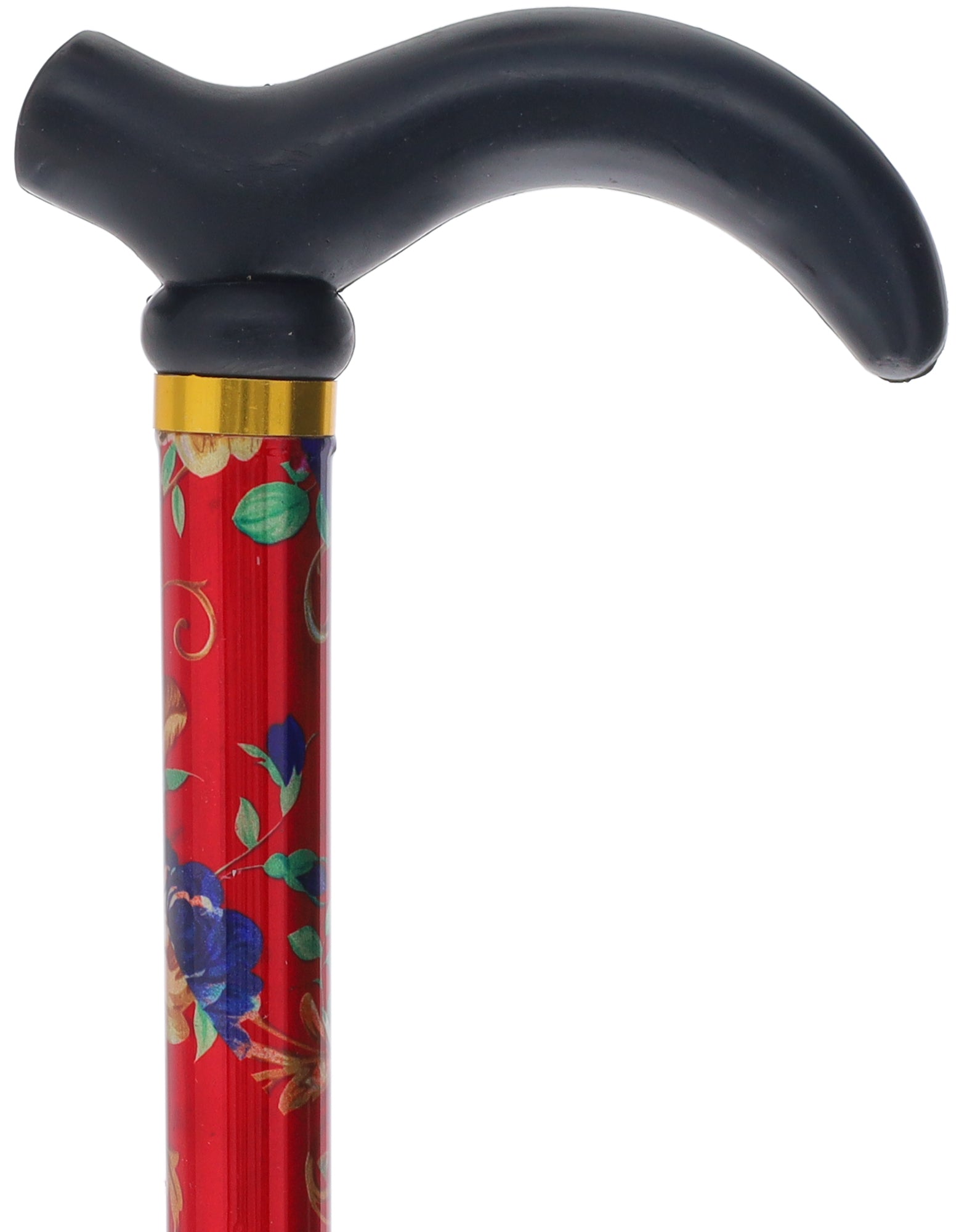 Limited single item listing: Red floral adjustable Derby Cane Buy Cheap Clearance Store