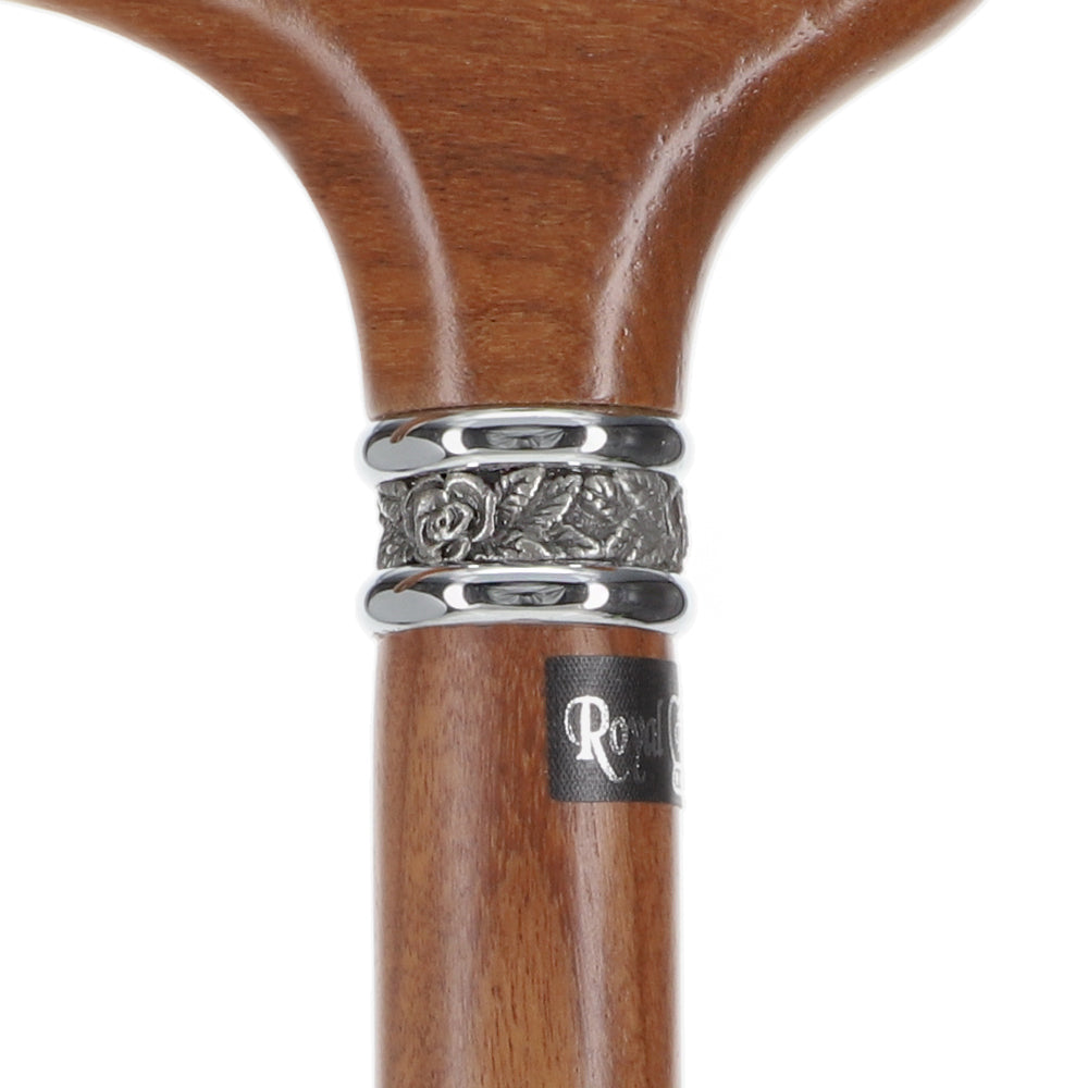 Scratch and Dent Afromosia Derby Walking Cane With Afromosia Wood Shaft and Pewter Collar V2224 Buy Cheap Looking For