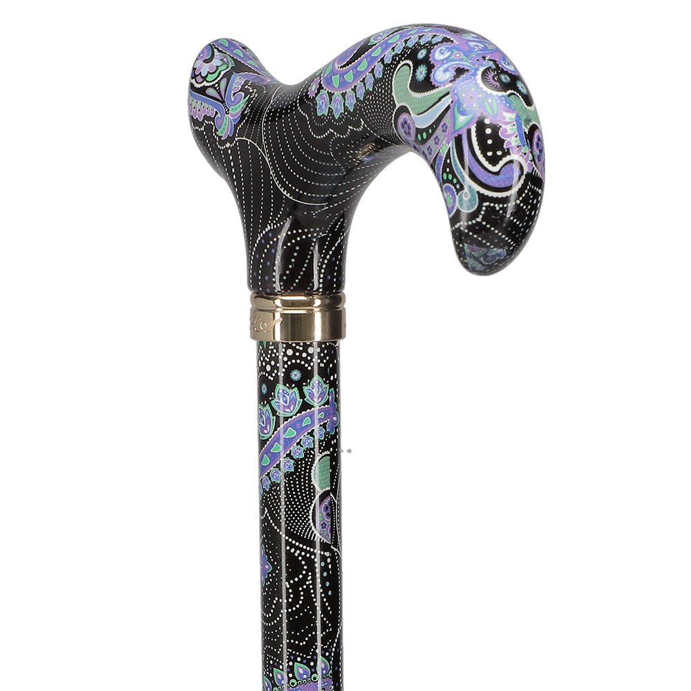 Purple Majesty: Designer Adjustable Cane w/ Patterned Handle Sale Deals