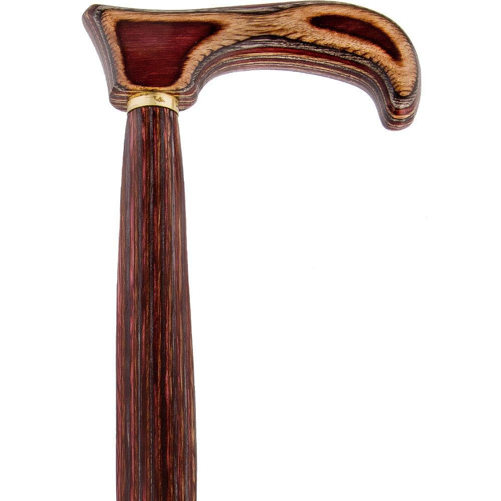 USA-Made Twisted Rustic Red Cane: Unique Colorwood Laminate Explore Online