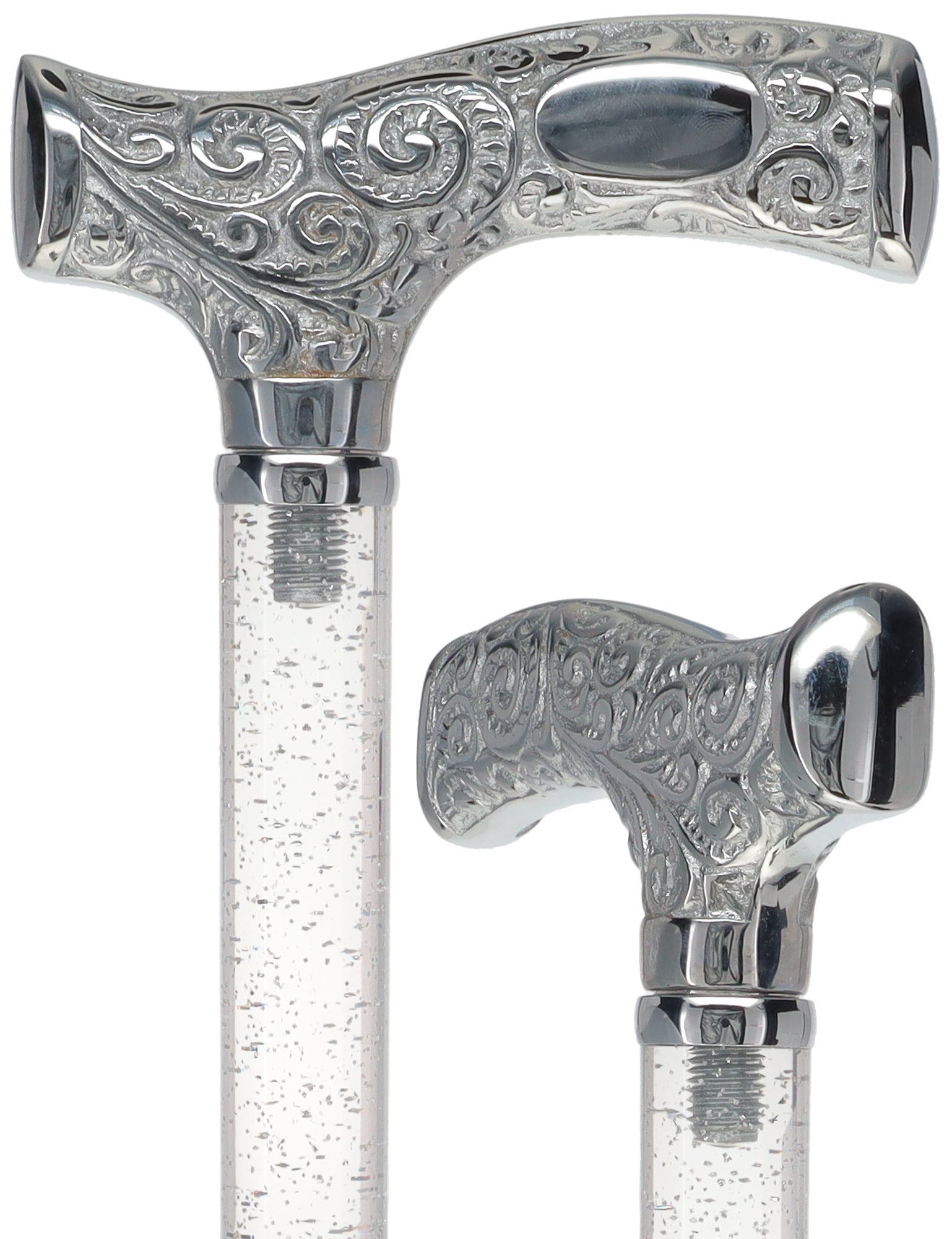 Make It Yours: Invisible Clear Shaft w/ Premium Chrome Brass Cane The Cheapest For Sale