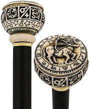 Comoys Astrological Sagittarius Handle Walking Cane w/ Custom Shaft and Collar Discount Explore