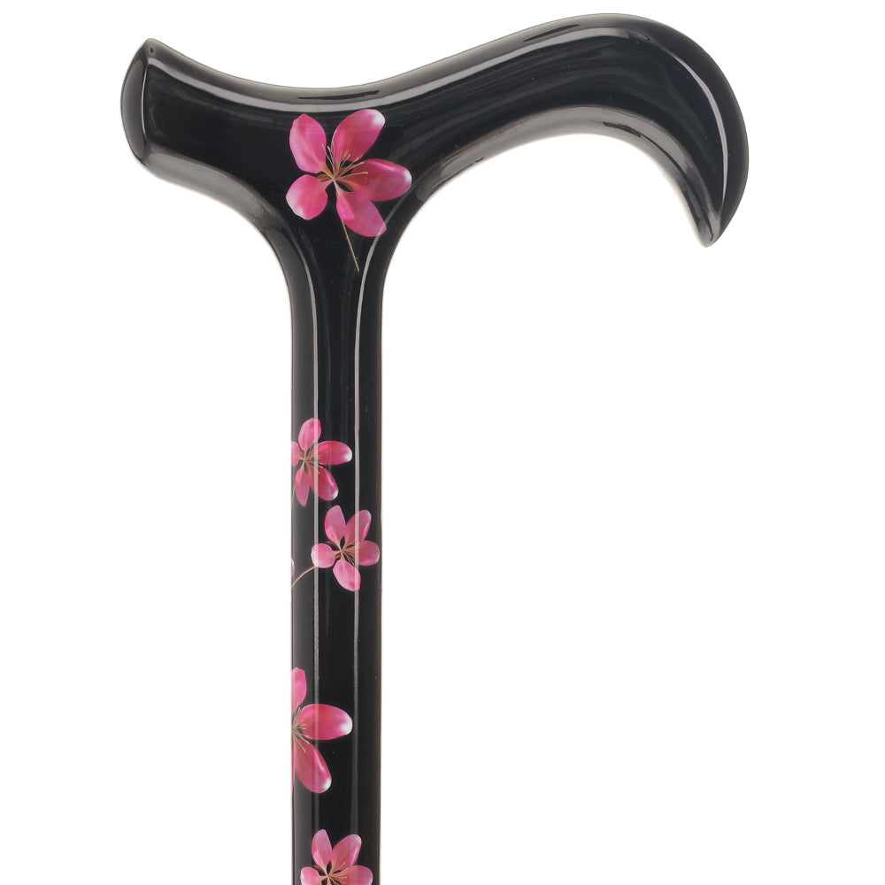 Blossoming Pink Flower Derby Cane - Carbon Fiber Cheap Pice Wholesale