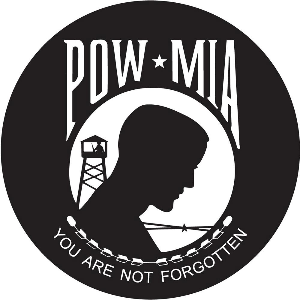 POW-MIA Emblem Knob Stick: Large Knob, Pewter Collar Free Shipping Cheap Pice