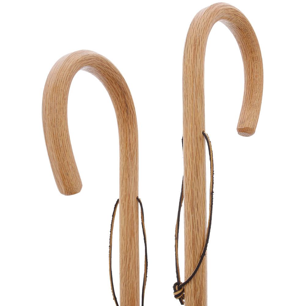 Classic Oak Crook Cane: Natural Rustic Elegance Sale Online Shop