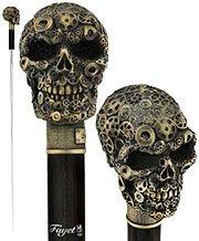 Steampunk Gears & Sword Cane w/ Black Stamina Wood Shaft (Designed by 2 Saints in Paris) Great Deals Cheap Pice