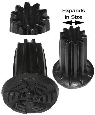 Non-Marking, Superior Expanding Cane Tip: Durable Black Buy Cheap Manchester Great Sale