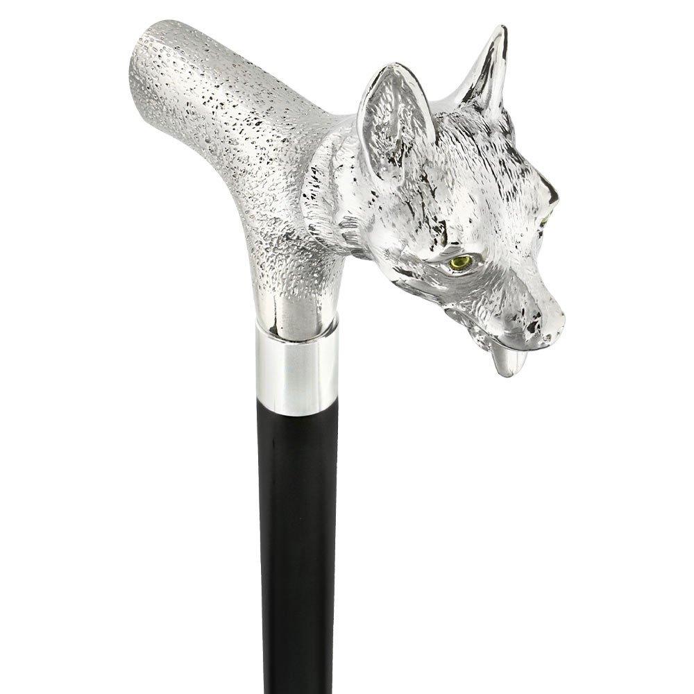 Sly Fox Nickel Plated Handle Cane w/ Custom Shaft & Collar In China