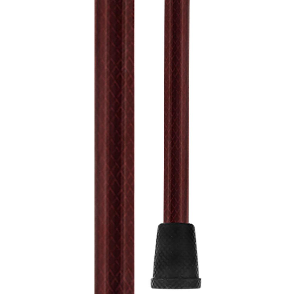 Scratch and Dent Mahagony Red Triple Wound Derby Walking Cane With Adjustable Folding Carbon Fiber Shaft and Collar V3435 Marketable Cheap Pice