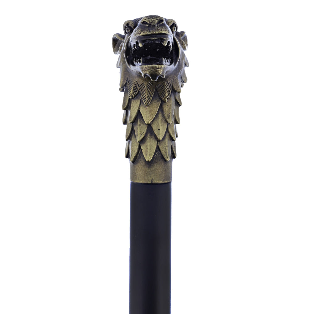 Wolf Brass Head Cane Pre Order For Sale