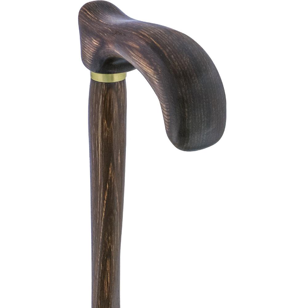 USA-Made Twisted Brown Derby Cane: Unique Colorwood Laminate Best Wholesale Sale Online