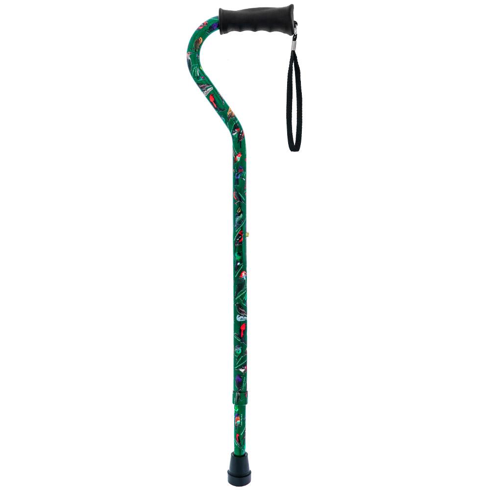 American Songbird Aluminum Adjustable Offset Walking Cane w/ SafeTbase Outlet 2025 New