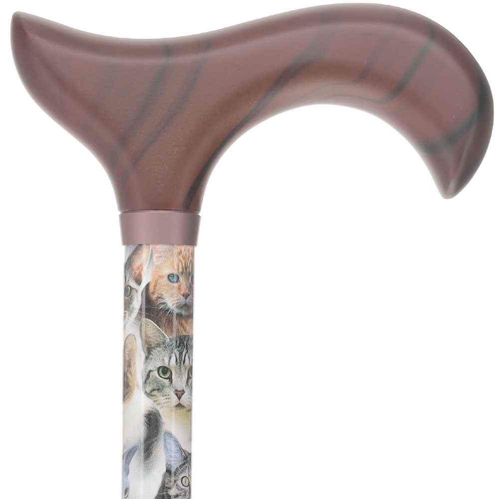 Scratch and Dent Cats Designer Adjustable Derby Walking Cane V2165 Discount Countdown Package