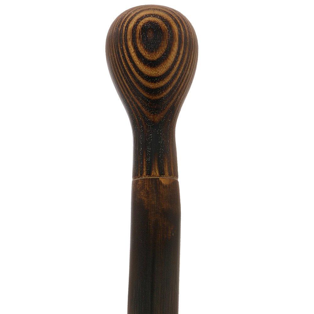 Exquisite Hand-Carved Spiral Walking Stick - Chestnut Free Shipping Classic