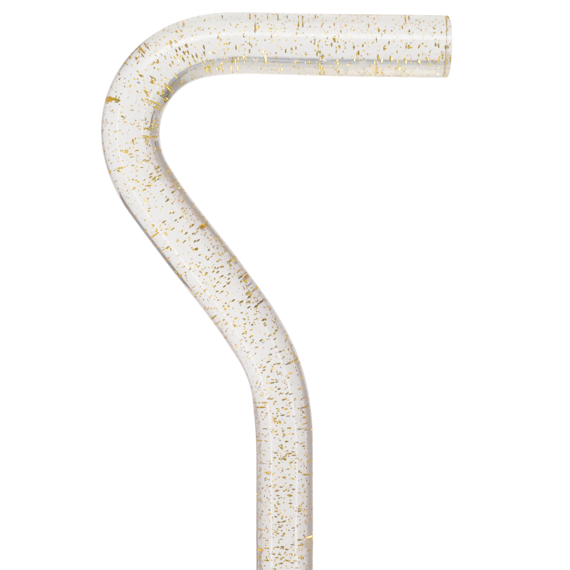 Golden Shimmer Cane: Gold Sparkles in Invisible Clear Shaft Clearance Purchase