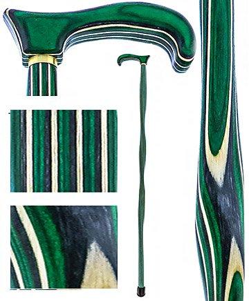 USA-Made Twisted Highlander Cane: Stylish Colorwood Laminate Cheap Best