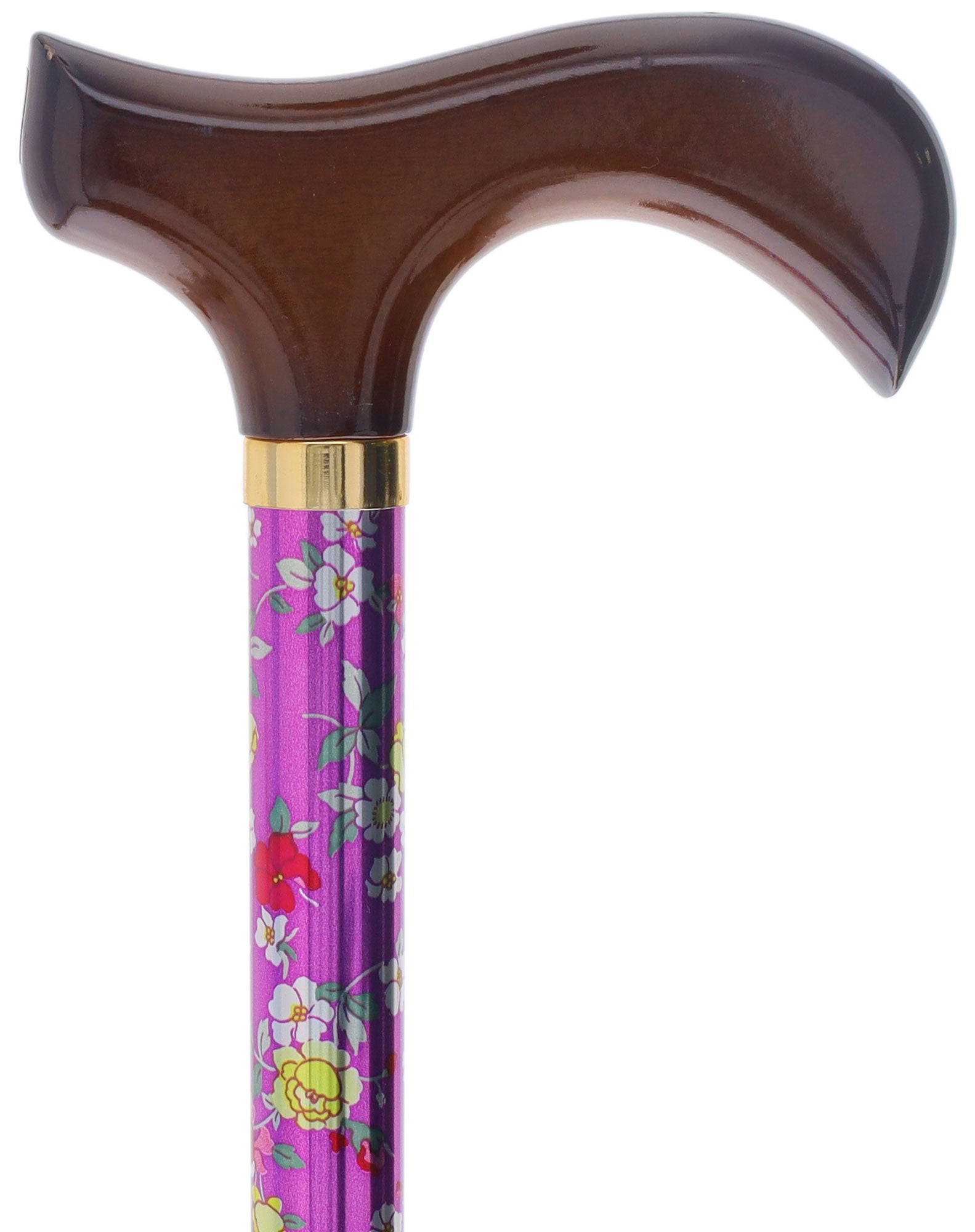 Limited single item listing: Wooden derby handle purple floral shaft Free Shipping 2025 Unisex