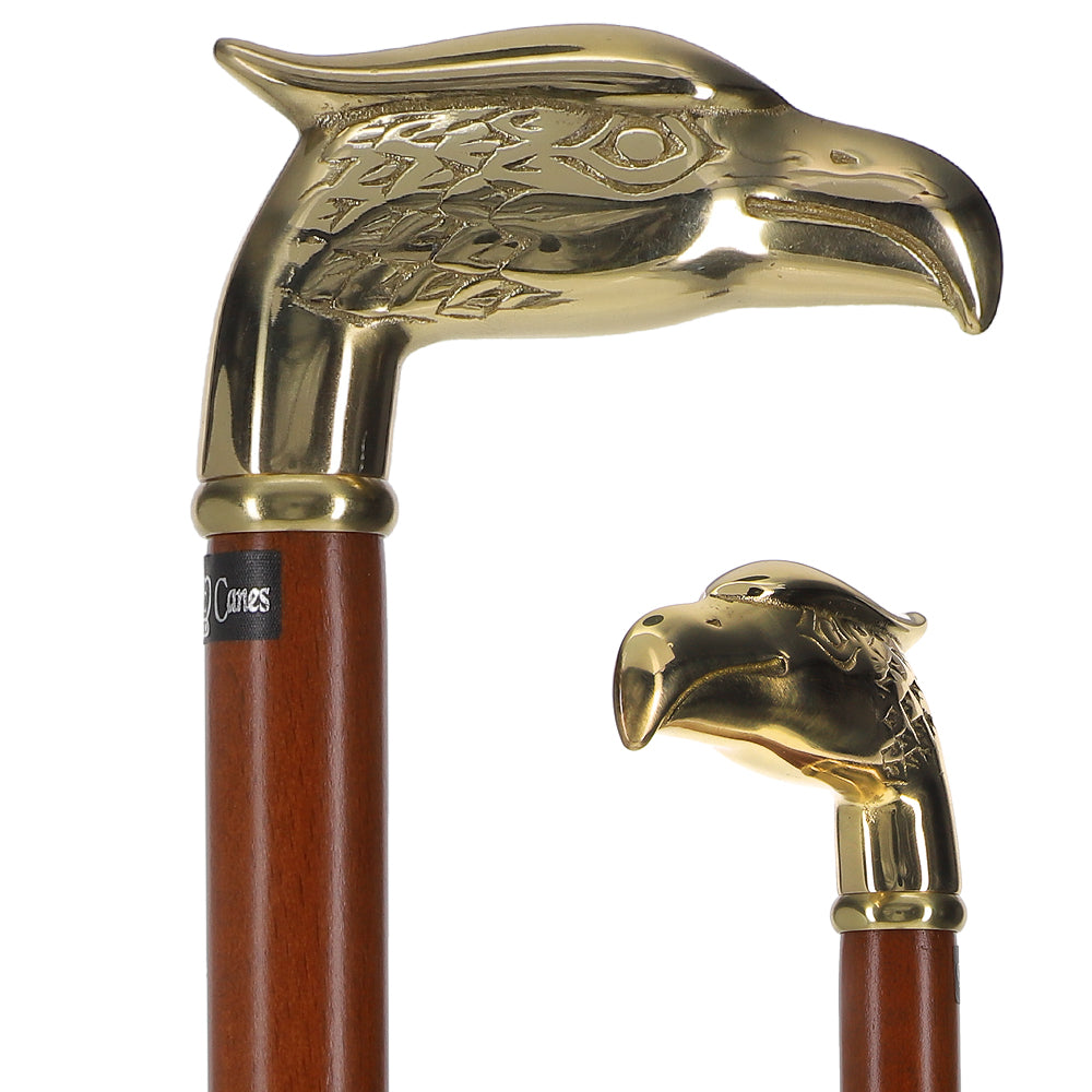 Premium Brass Eagle Handle Cane: Patriotic Design Low Shipping Cheap Pice