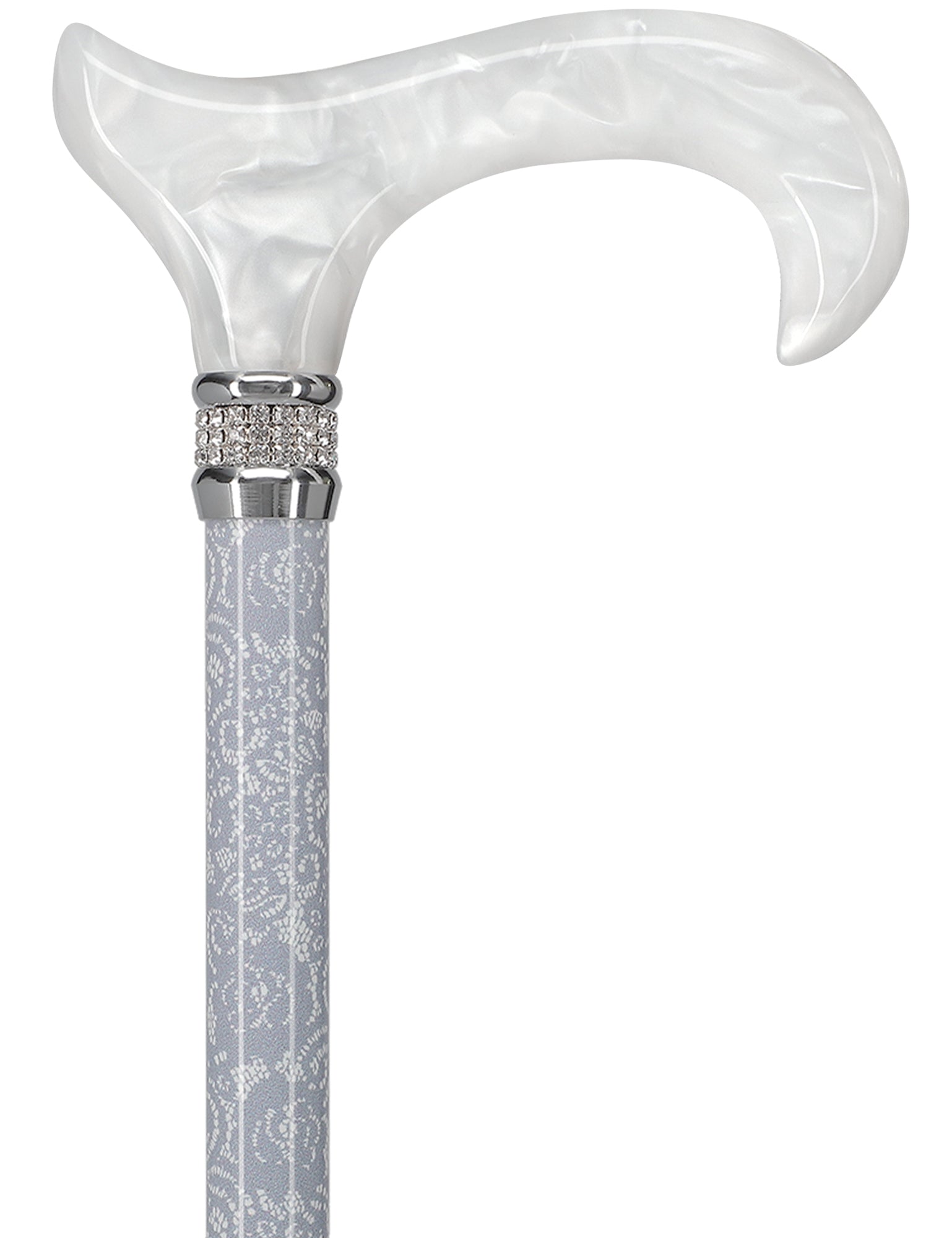 Rhinestone Designer Folding Cane: Pearlz Graceful Lace Tumblr