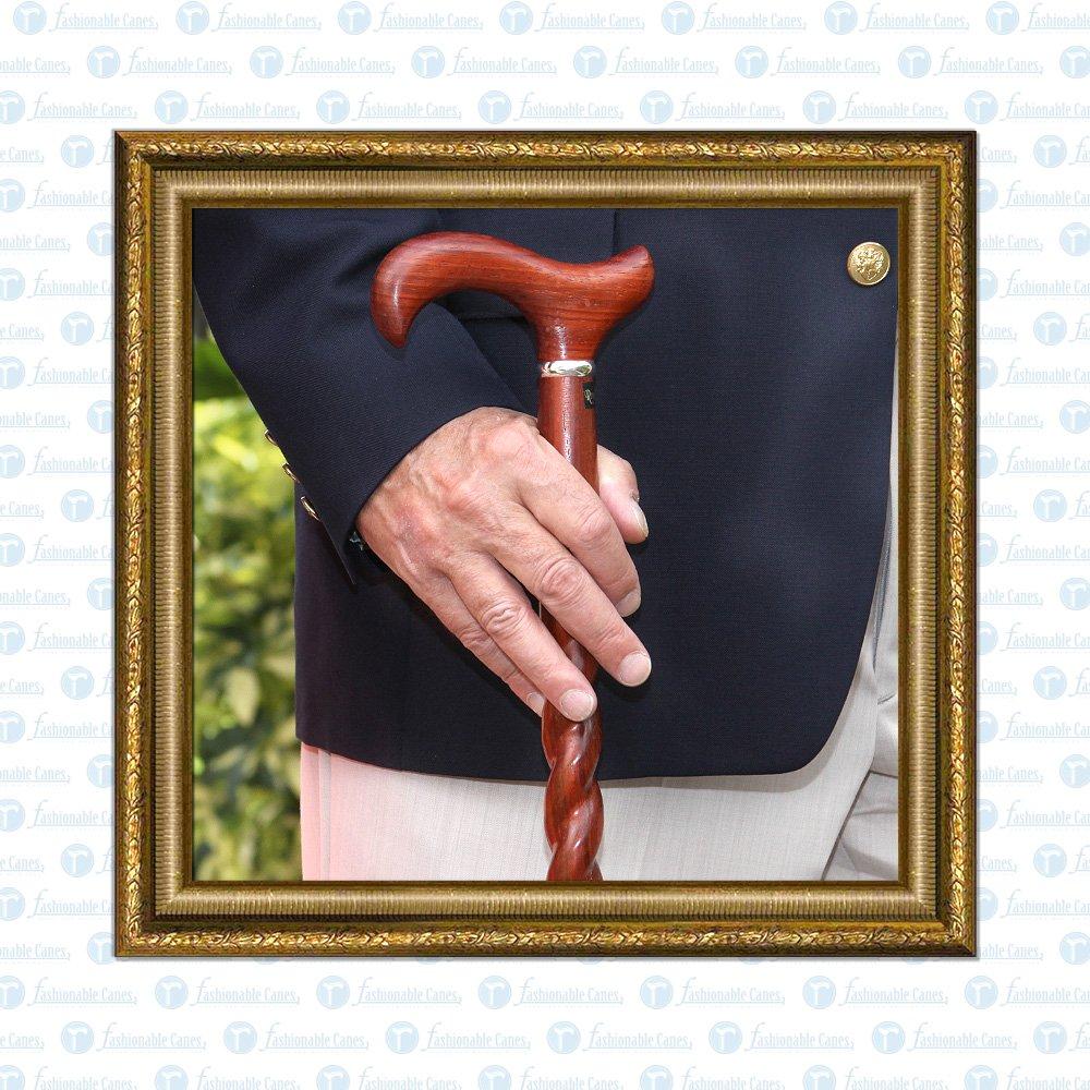 Rope Twist Derby Cane - Padauk Shaft & Silver Collar Discount 2025 New