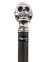 Solid Pewter Skull Handle Walking Cane w/ Carbon Fiber Macassar Ebony Shaft Good Selling Cheap Pice