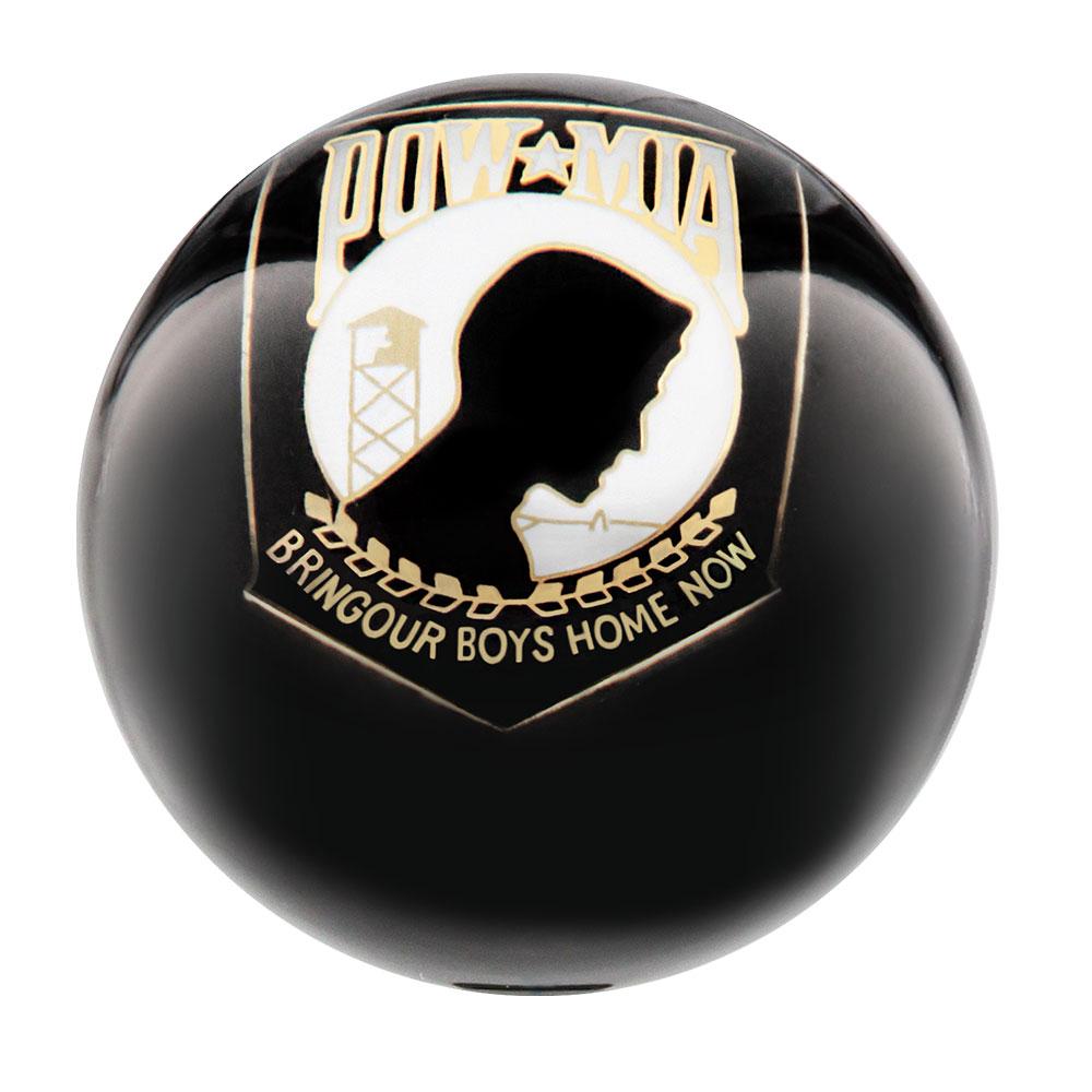 POW-MIA Black Round Knob Cane w/ Custom Wood Shaft & Collar Buy Cheap Pice