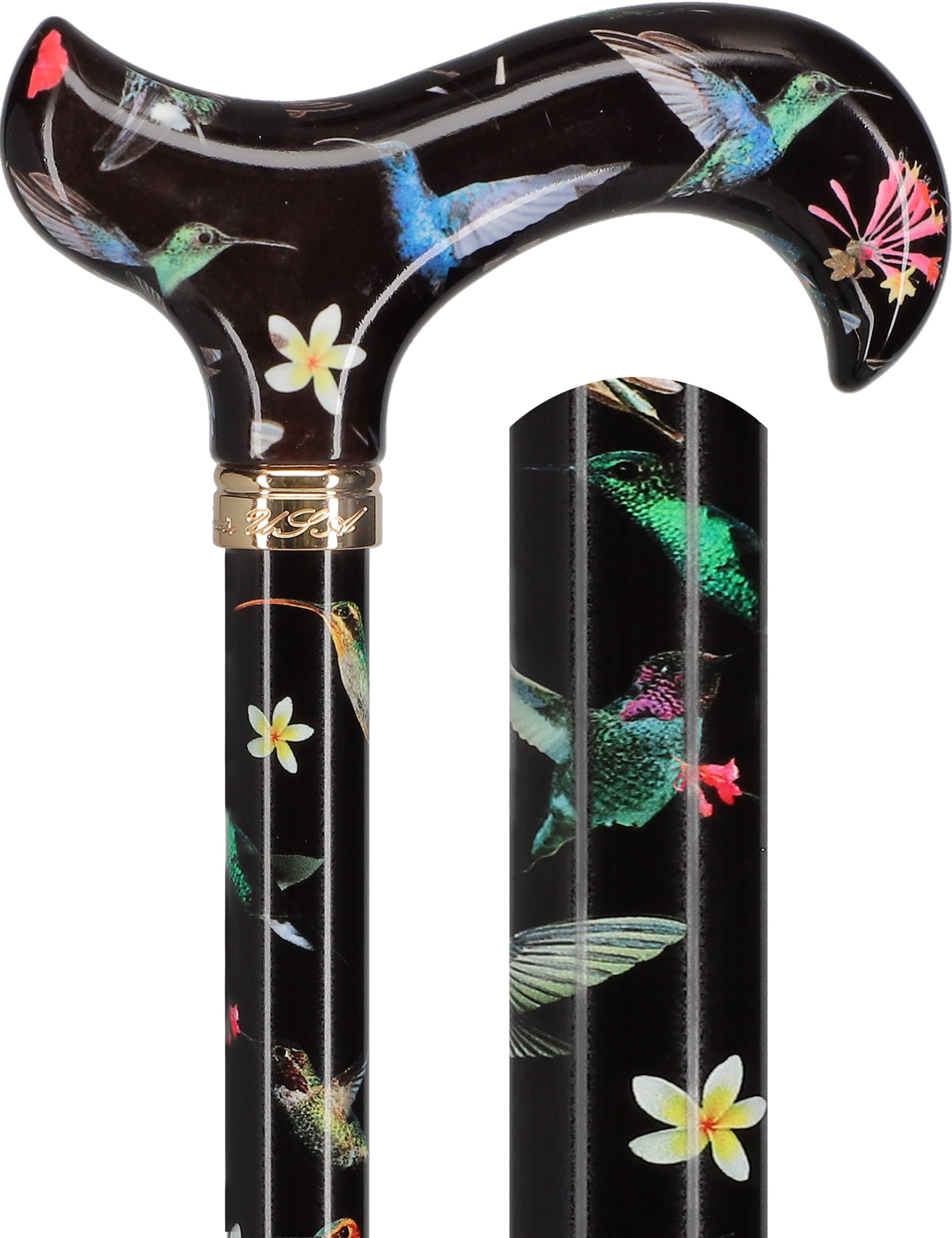 Flight of the Hummingbird: Designer Pattern Adjustable Cane Outlet Genuine