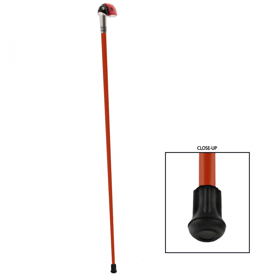 Lady Bug Lola Signature Carbon Fiber Walking Cane - 1 Red Shaft Cheap Websites