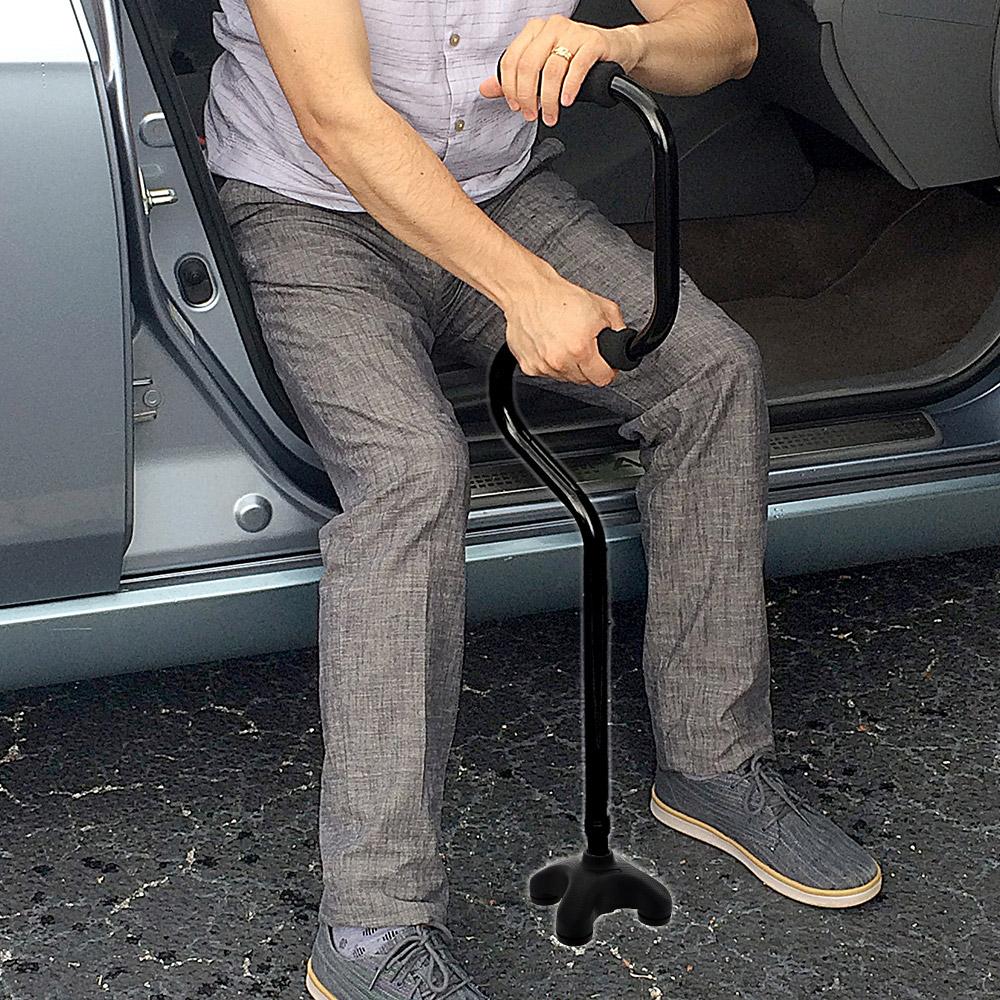 EZ Get-Up From Seat Cane: Extra Grip w/ SafeTBase Tip Sale For Nice