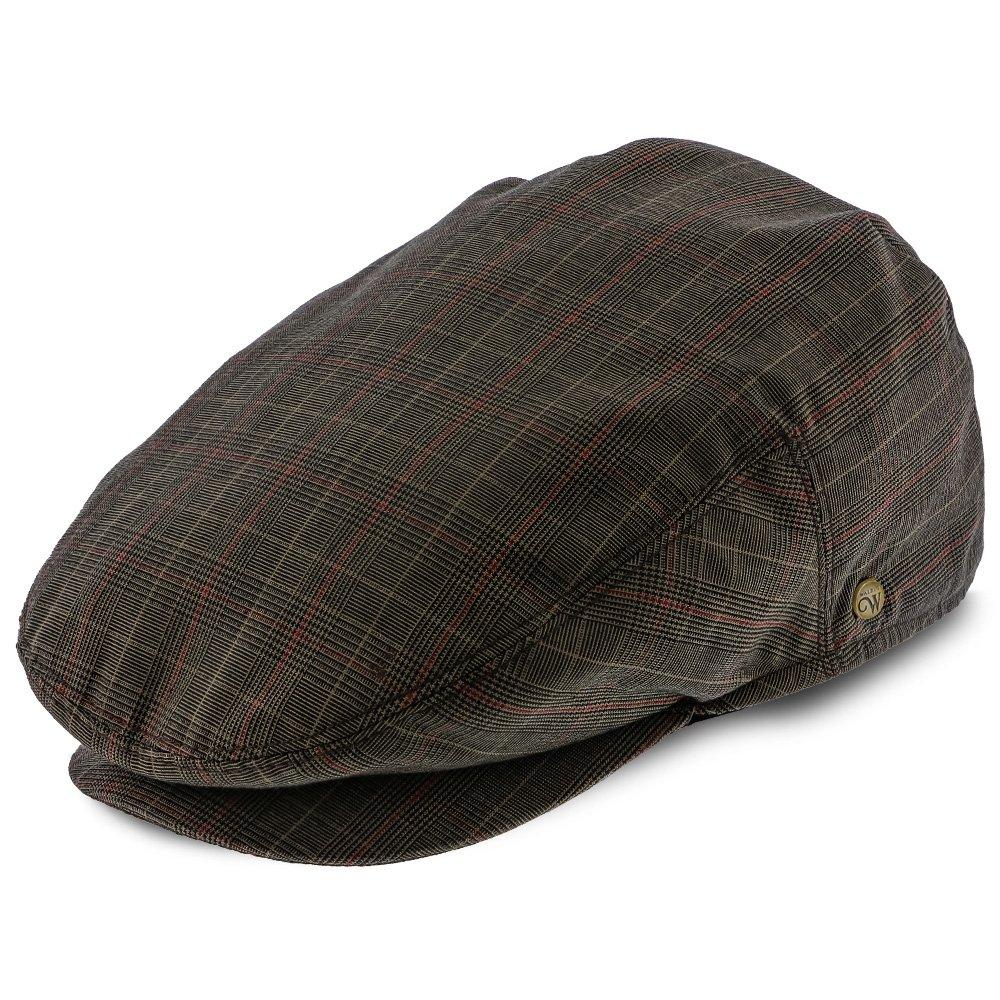 The Fairway - Walrus Hats Brown/Red Plaid Polyester Ivy Cap Cheap Sale New