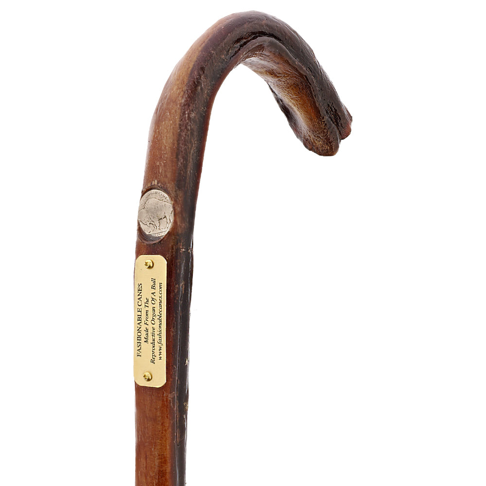 Bull Organ Tourist Handle Walking Cane Sale Genuine