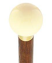 Vanilla Ivory Round Knob Cane w/ Custom Color Ash Shaft & Collar Cheap Factory Outlet