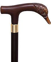 Scratch and Dent Fritz Duck Imitation Wood Handle Cane Italian Handle w/ Custom Shaft & Collar V1824 Outlet Manchester Great Sale