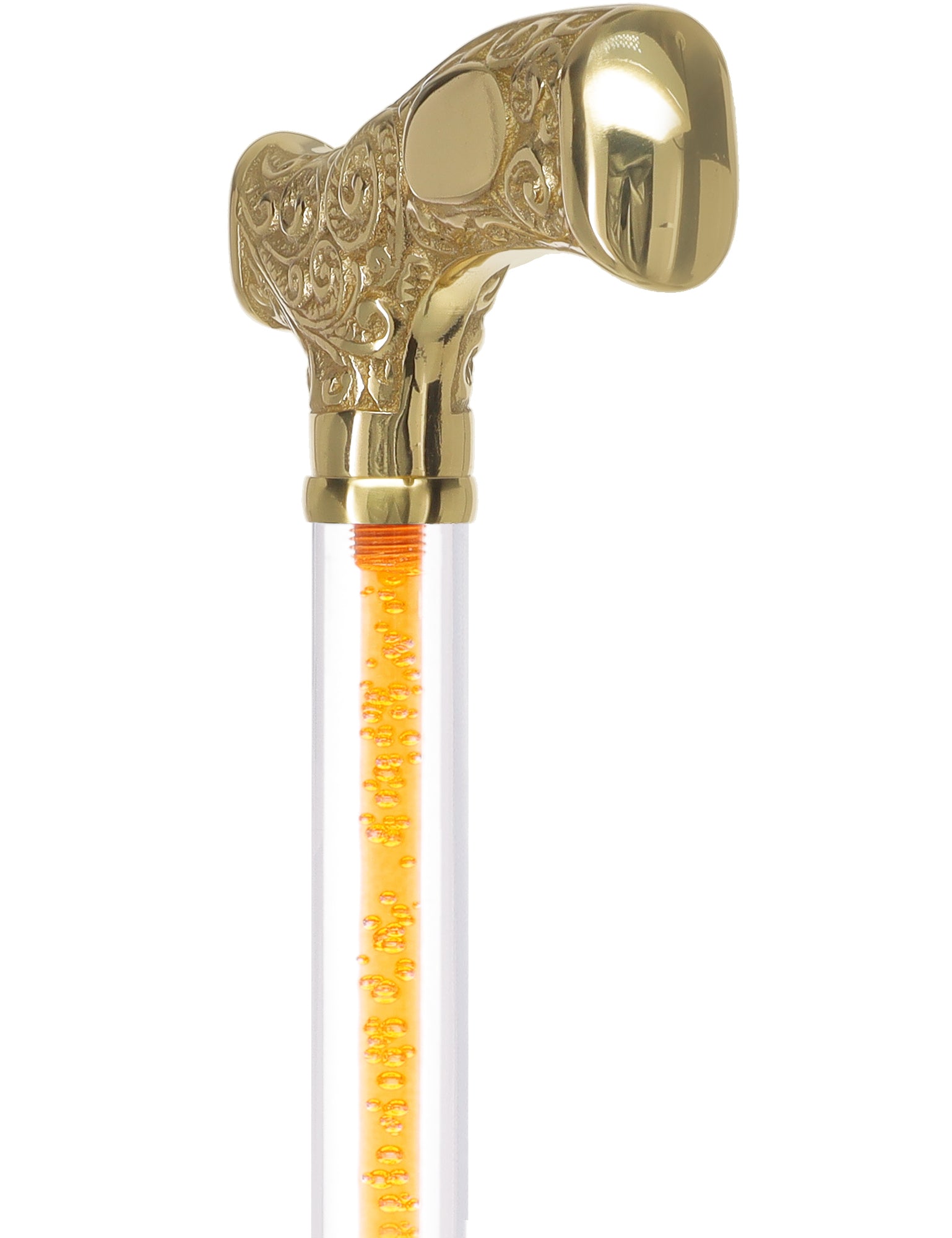 Make It Yours: Color Invisible Clear Shaft w/ Premium Brass Cane Cheap Best Store To Get