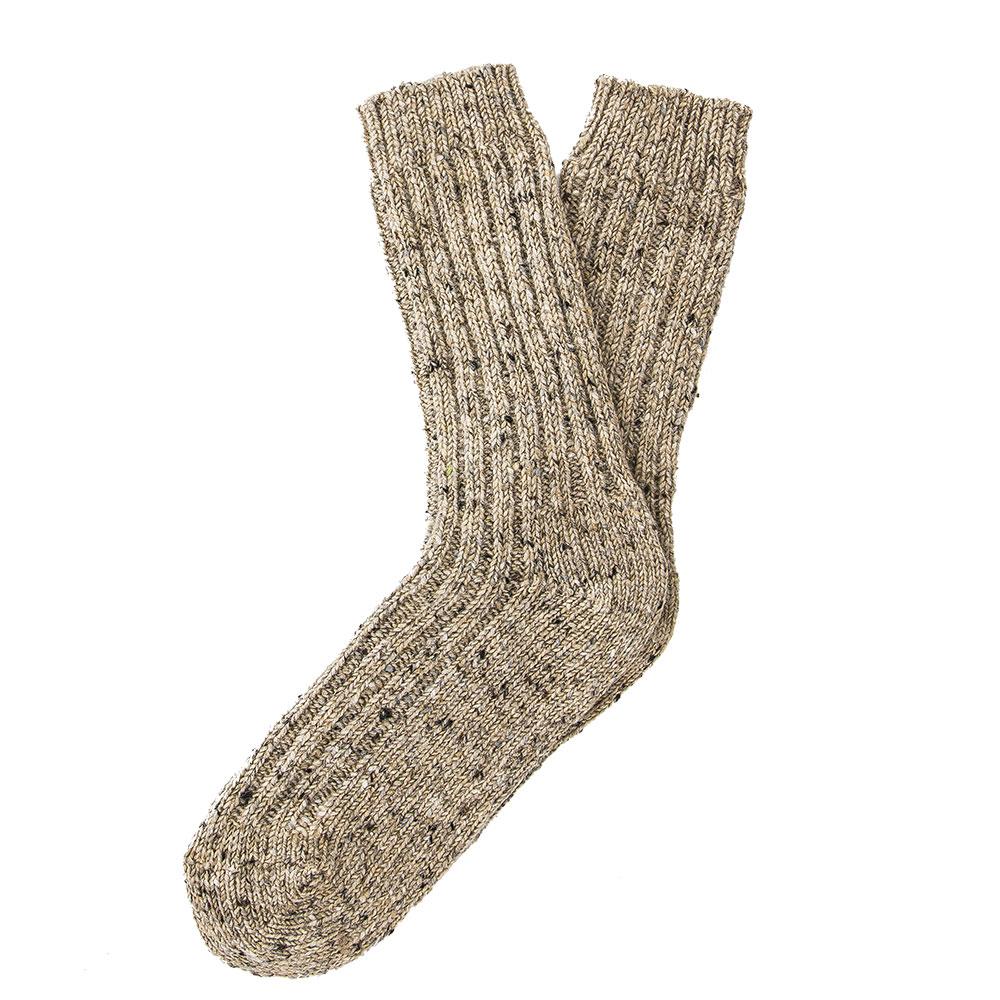 Ladies Bashful Beige Irish Wool Country Socks Cheap Sale 2025 Newest