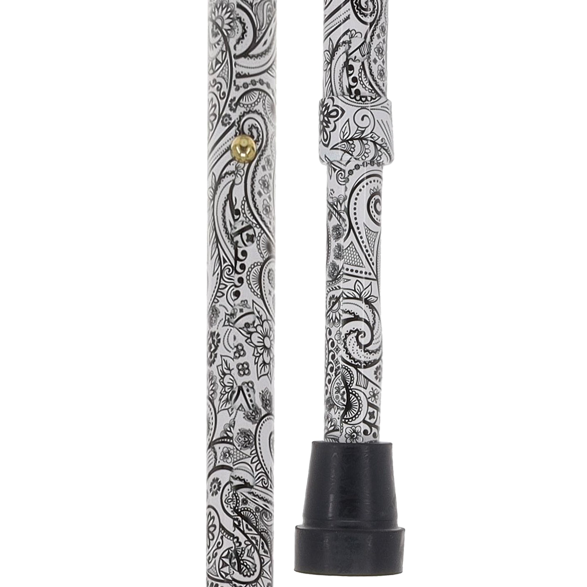 Black & White: Comfort Grip Adjustable Offset Walking Cane Big Sale Sale Online