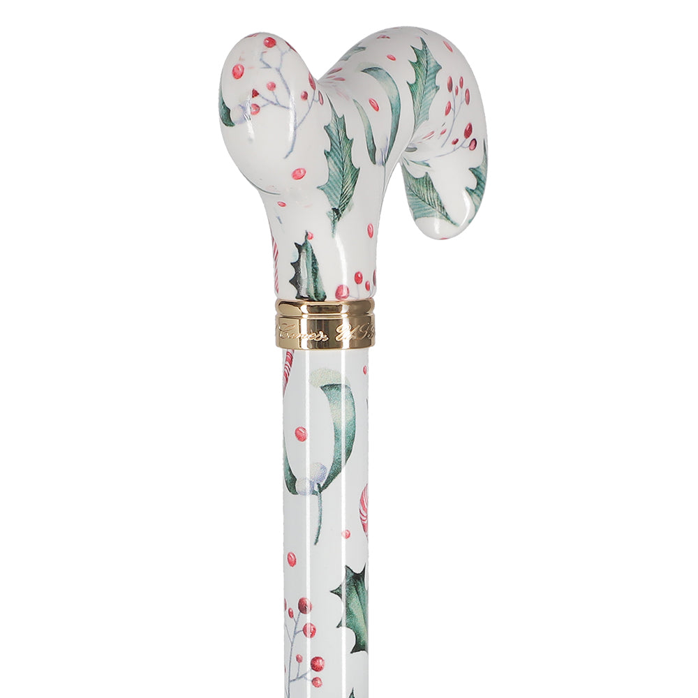 Holiday Cheer Designer Derby Adjustable Cane Perfect Sale Online