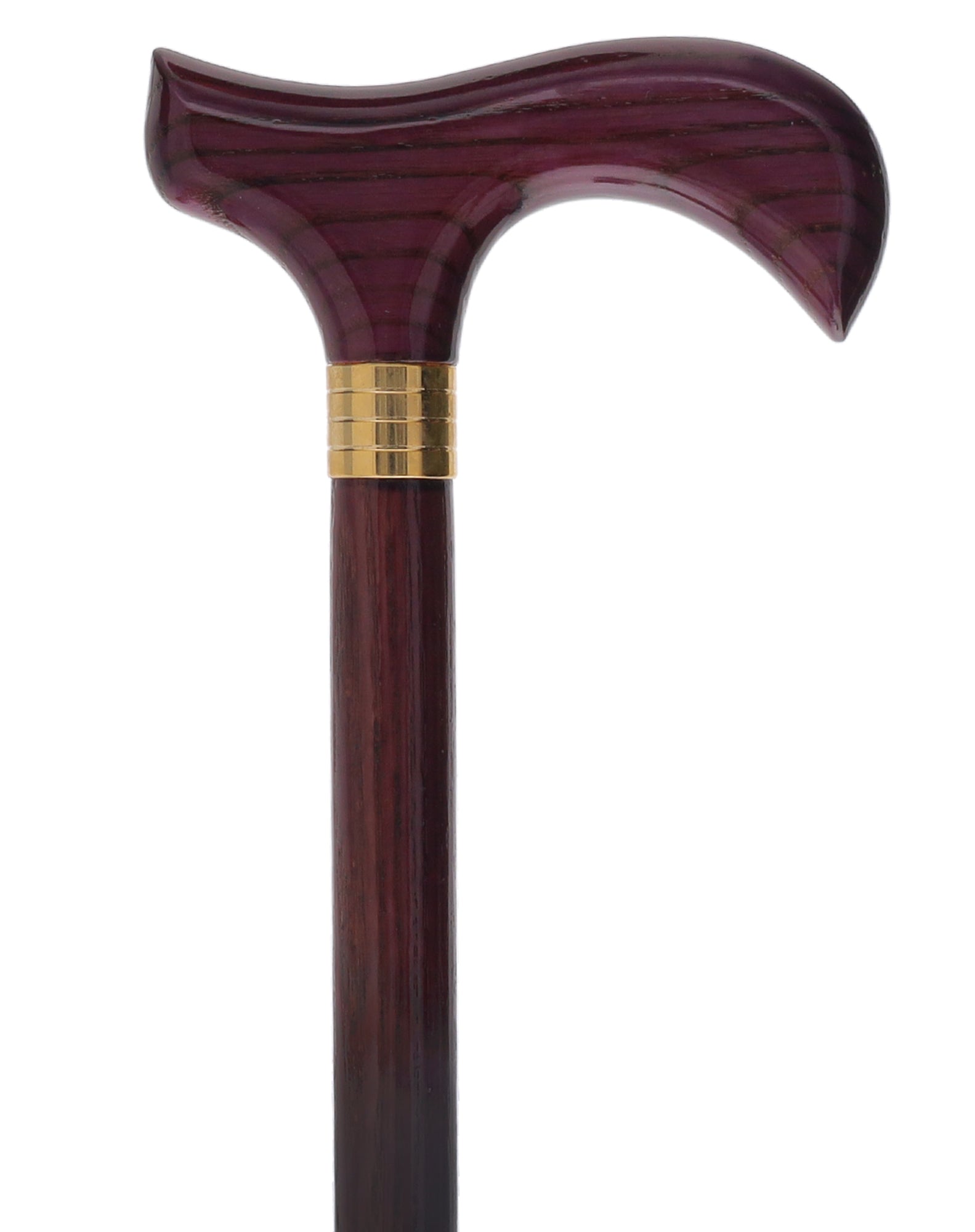 Limited Single Item Listing: Purple Derby cane w/ Gold collar View For Sale