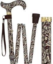 Scratch and Dent Bahama Leaf Designer Derby Folding Adjustable Cane V3070 Cheap Wide Range Of