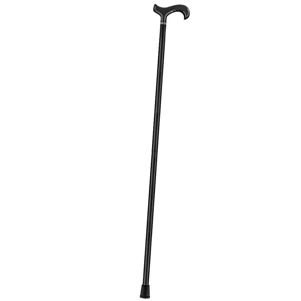 Extra Tall Black Carbon Fiber Derby Cane - Triple Wound Discount Supply