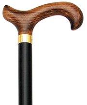 Flame-Scorched Deluxe Derby Cane: Dark, Black Beechwood Shaf Ebay